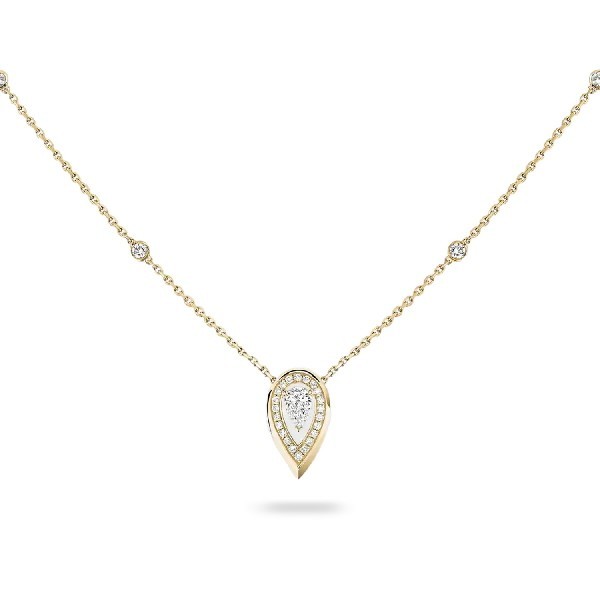Messika Fiery Yellow Gold and 0.10 ct Diamond Necklace