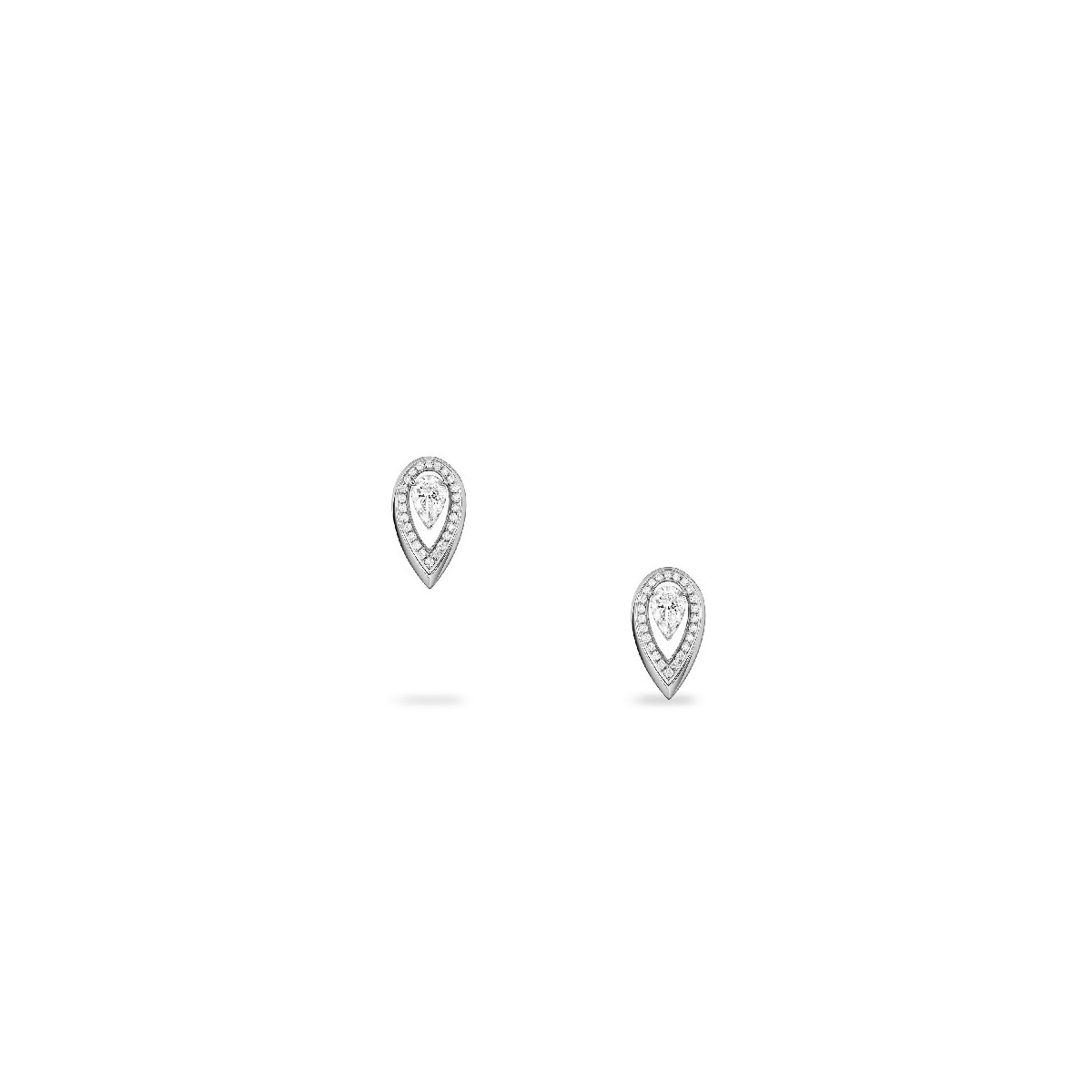 Arracades Fiery d’Or Blanc i Diamants