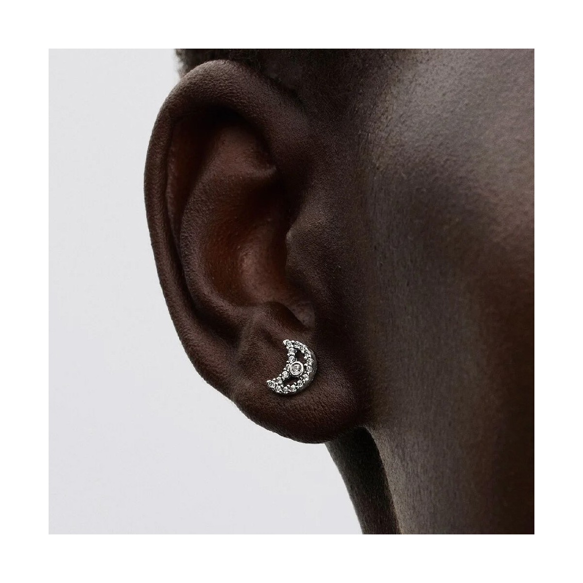 Arracades de Botó Lluna Brillant