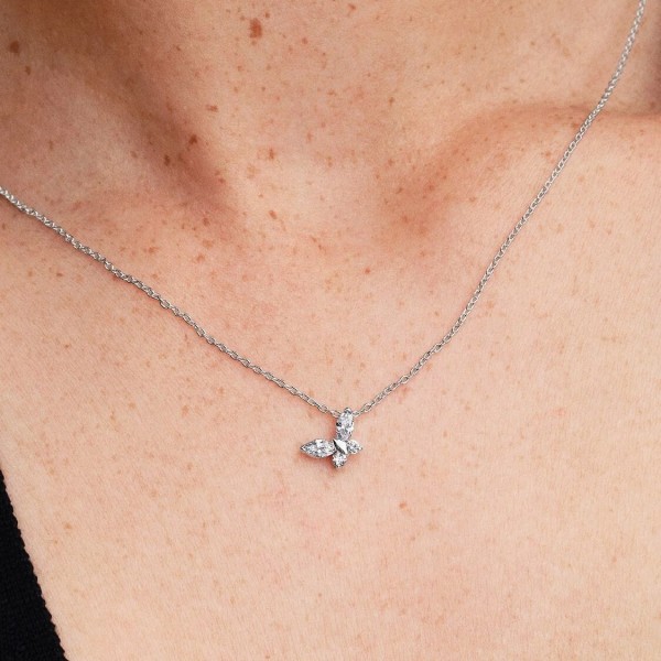 Collar Pandora Mariposa con Circonitas