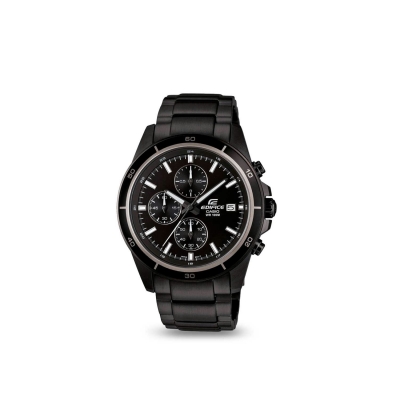Edifice Full IP Black Date Casio Watch