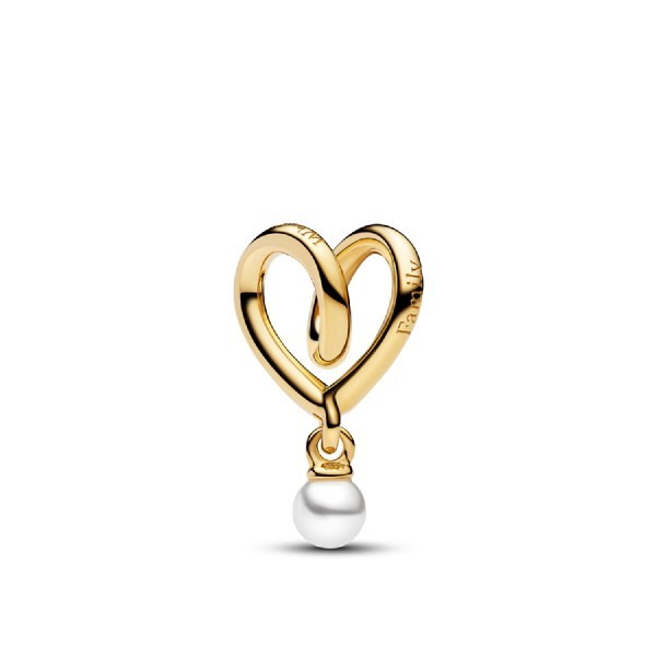Wrapped Heart Charm – 14k Gold-Plated