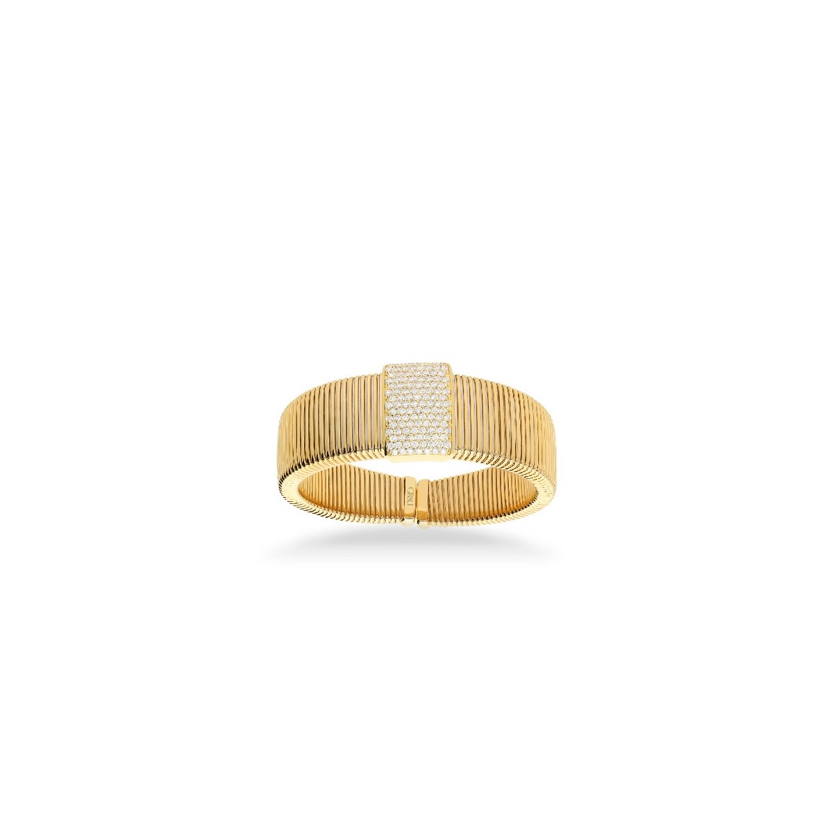 Polsera Tubogas Grau d’Or Groc amb Diamants