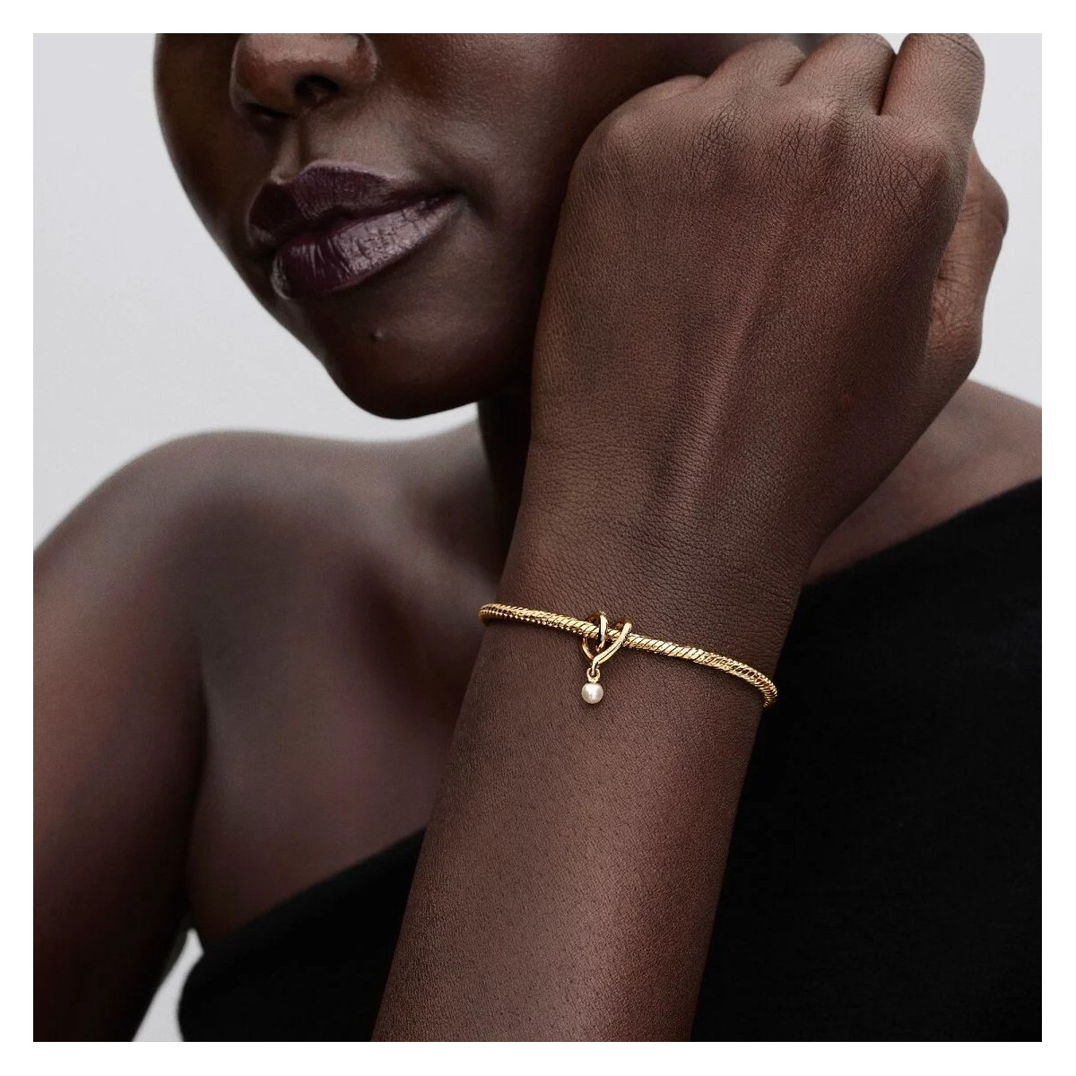 Wrapped Heart Charm – 14k Gold-Plated