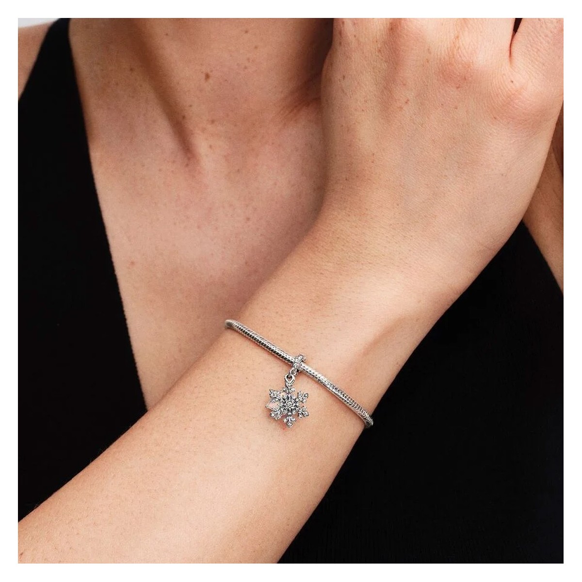 Snowflake Double Dangle Charm