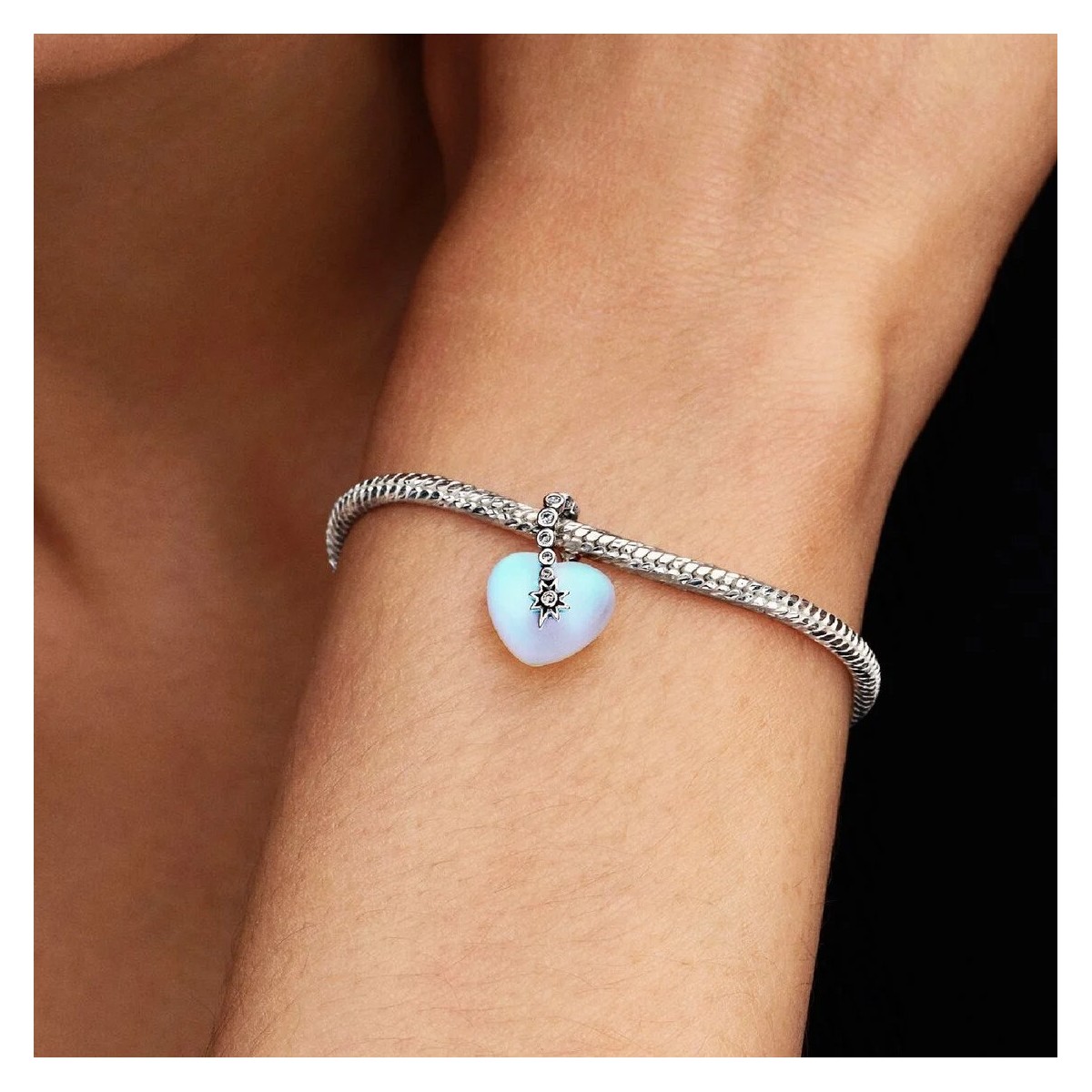 “Shooting Star & Heart” Dangle Charm