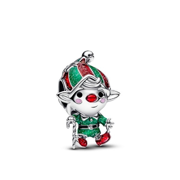 Charm Colgante Elfo Móvil en Plata de Ley