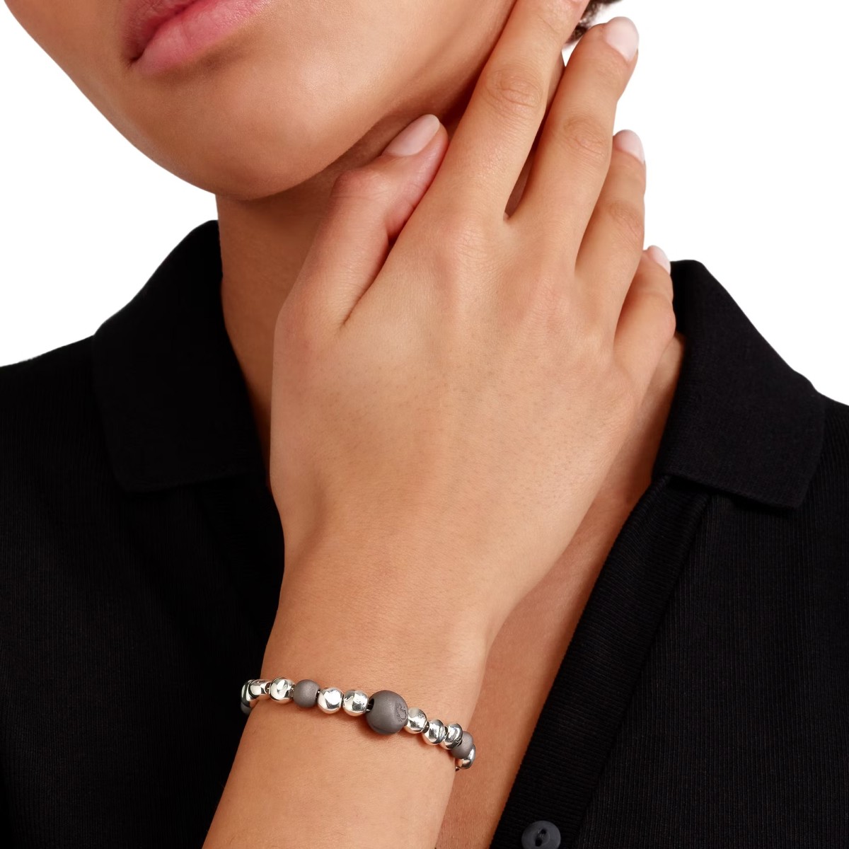 Pepita Bracelet in Silver and Titanium