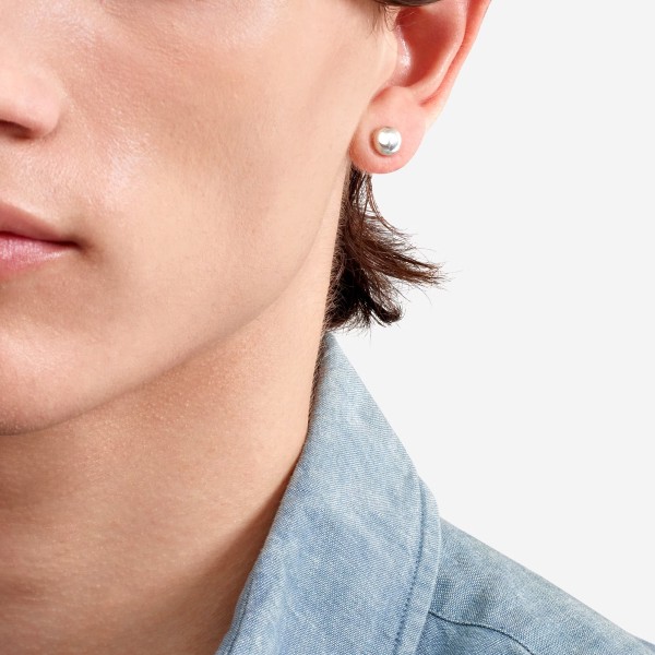 Arracades Stud Pipeta de plata | Joieria Grau Online