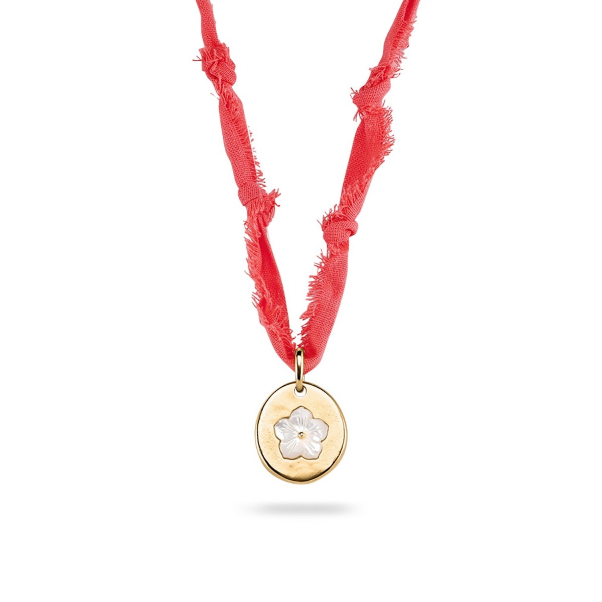 TIARE Midi Necklace Coral / Gold – Agatha