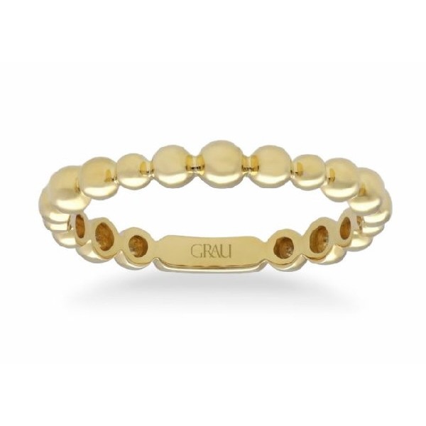 Bollicine Circular Ring Grau Yellow Gold