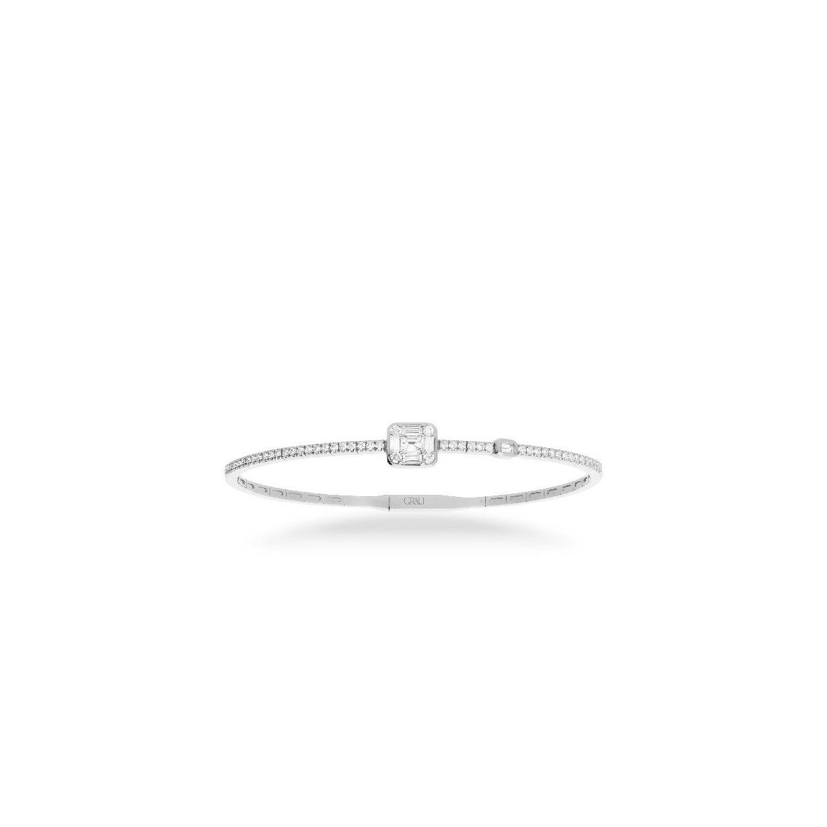 White gold slave bracelet with Diamonds