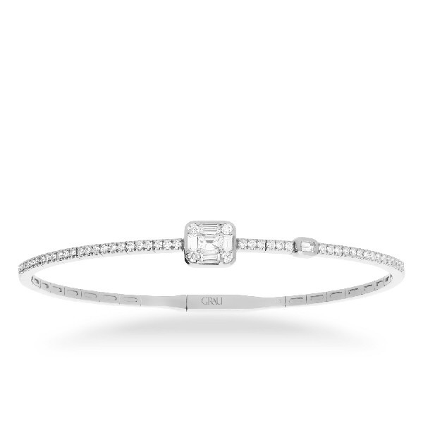 White gold slave bracelet with Diamonds