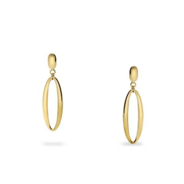 Arracades D’Aro Oval d’Or Groc 29x9 mm