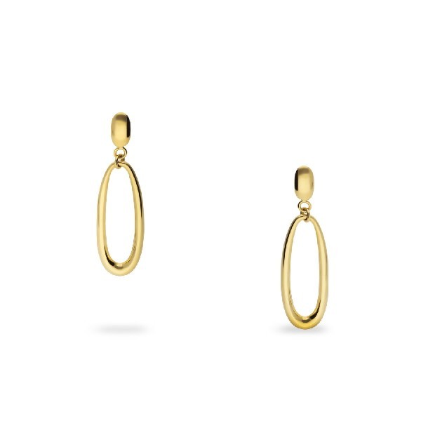 Arracades d’Aro Oval d’Or Groc 25x9 mm