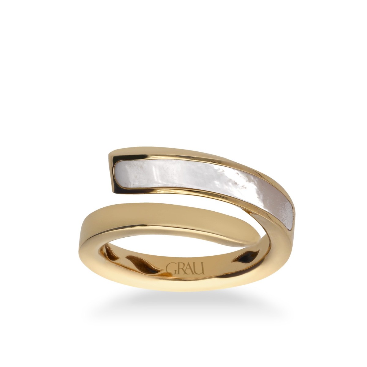 Ring Aria Grau Rose Gold and Mother of Pearl