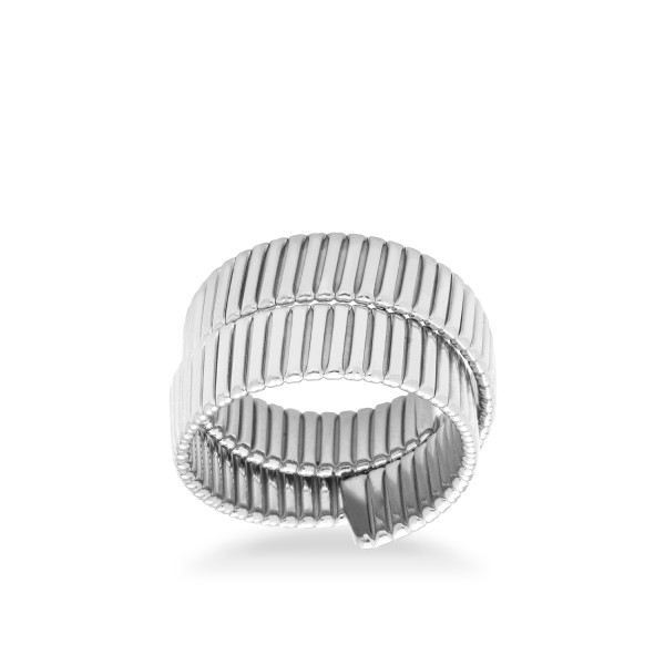 Anell Tubogas Grau Or Blanc – Joieria Grau