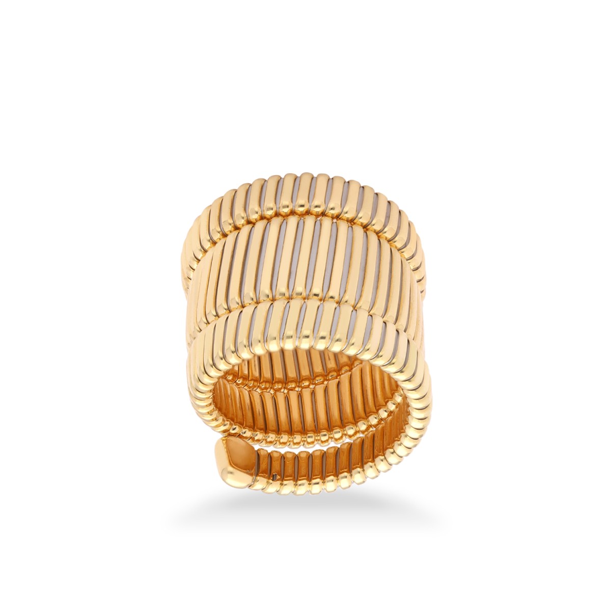 Anell Tubogas Grau 3 Voltes Or Groc – Joieria Grau