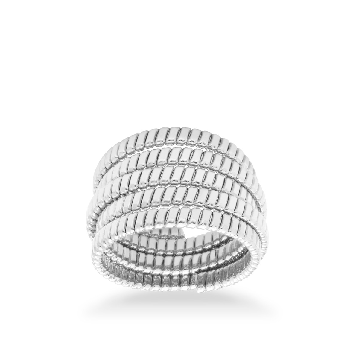 Grau Tubogas Ring White Gold - Jewelry Online Grau
