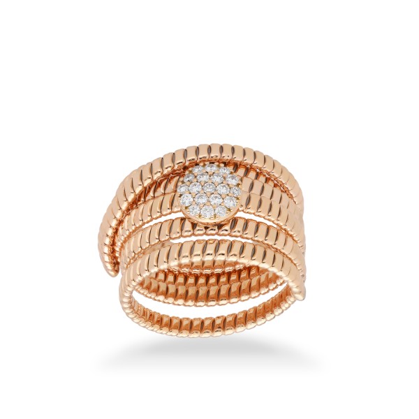 Anell Tubogas Grau Or Rosa – Joieria Grau