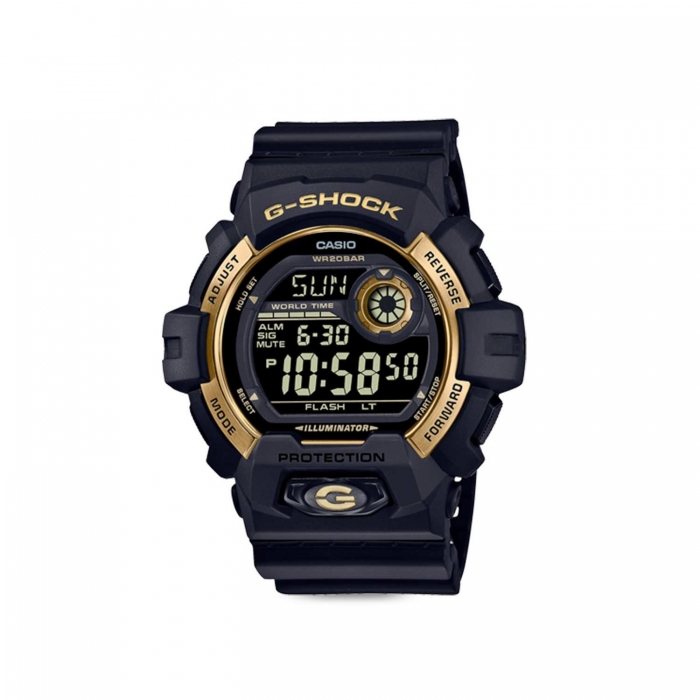 Casio G-Shock black and gold watch