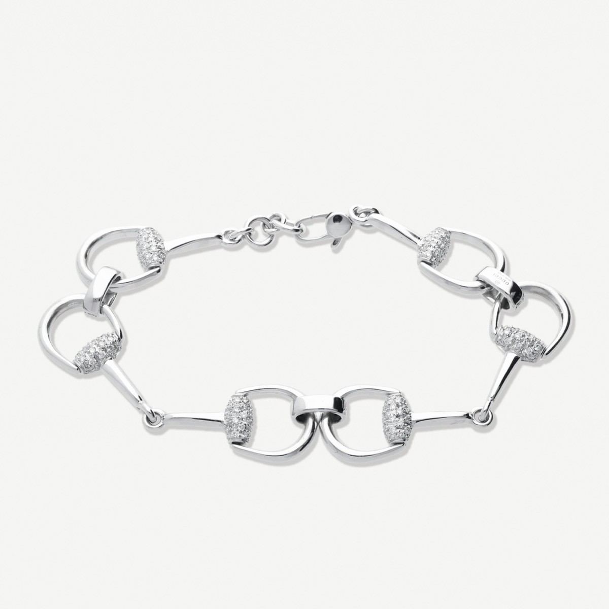 Pulsera Gucci Horsebit de Oro blanco con Diamantes
