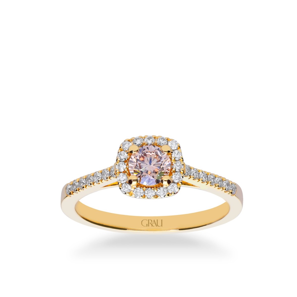 Grau Diamond Ring in yellow Gold