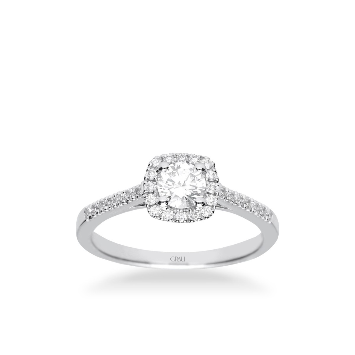 Grau Diamond and White Gold Ring