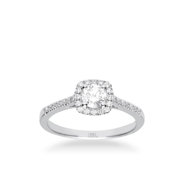 Grau Diamond and White Gold Ring