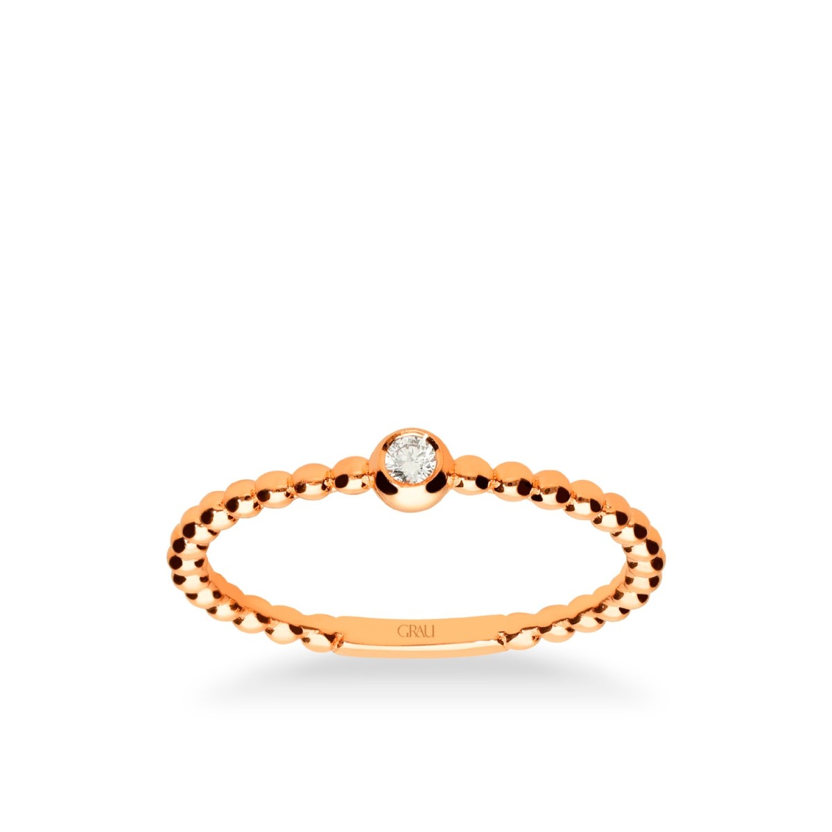 Anillo Fino Grau Bollicine Diamante