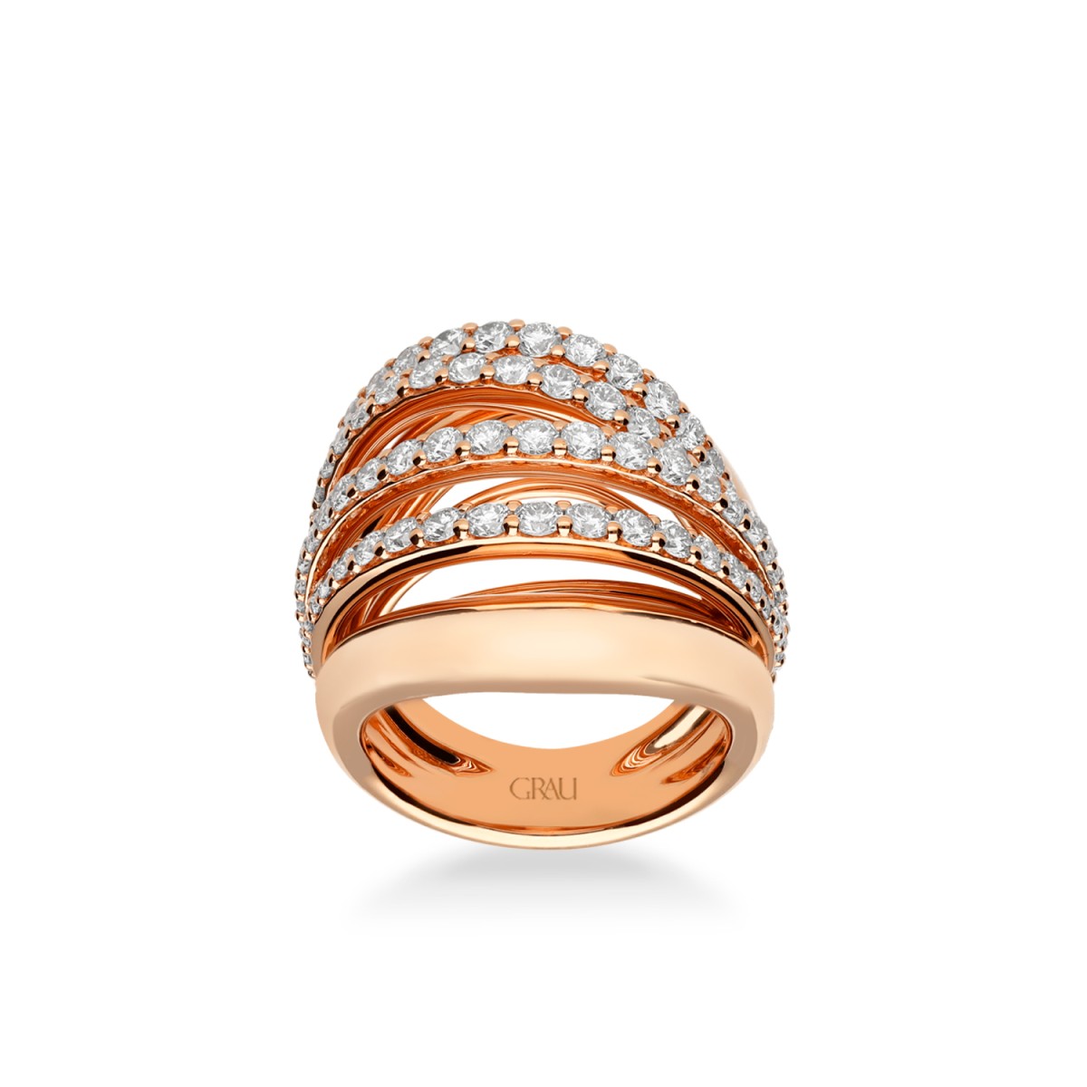 Anillo Hilos y Diamantes – Joyería Online Grau