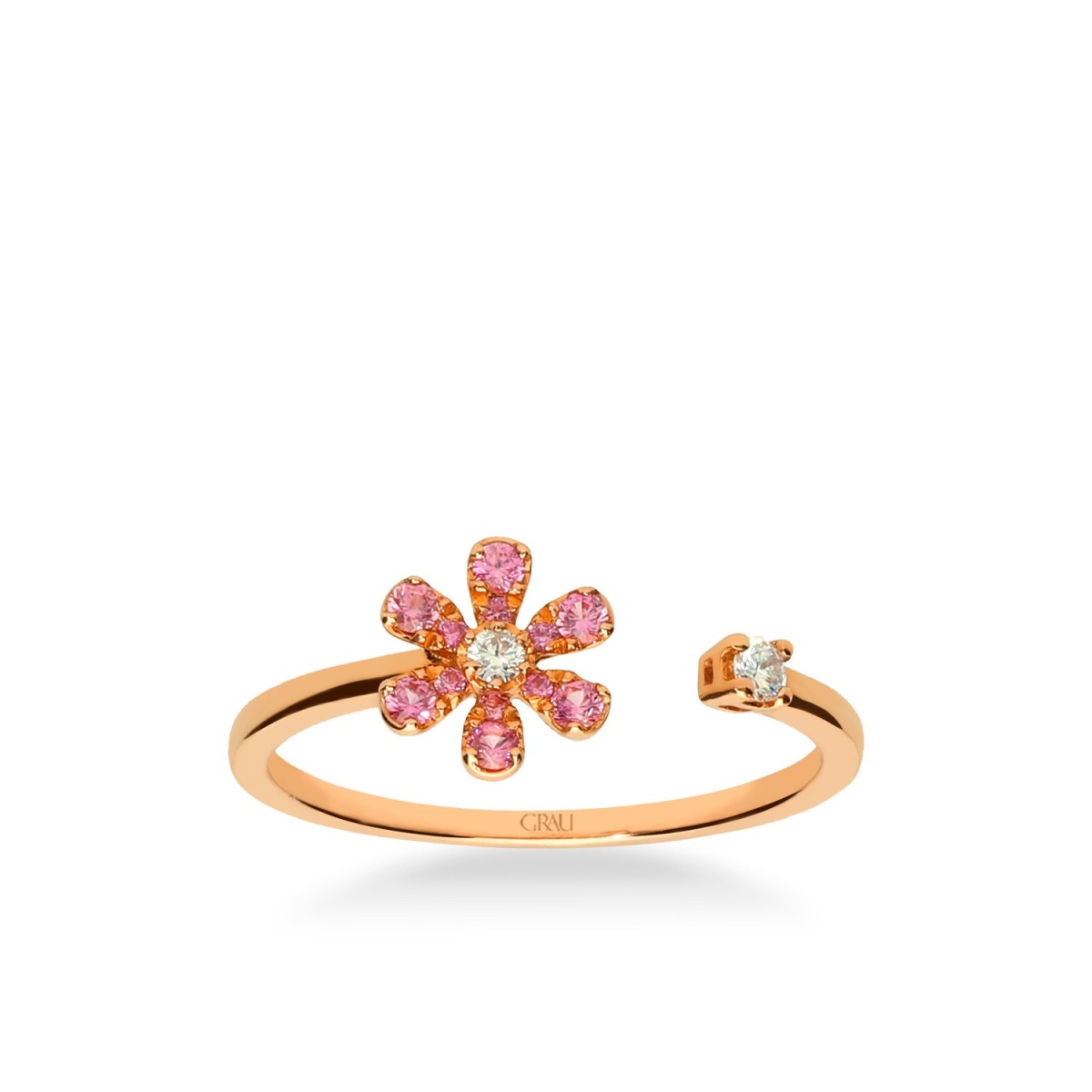 Anillo Abierto Tiny Charms Flor