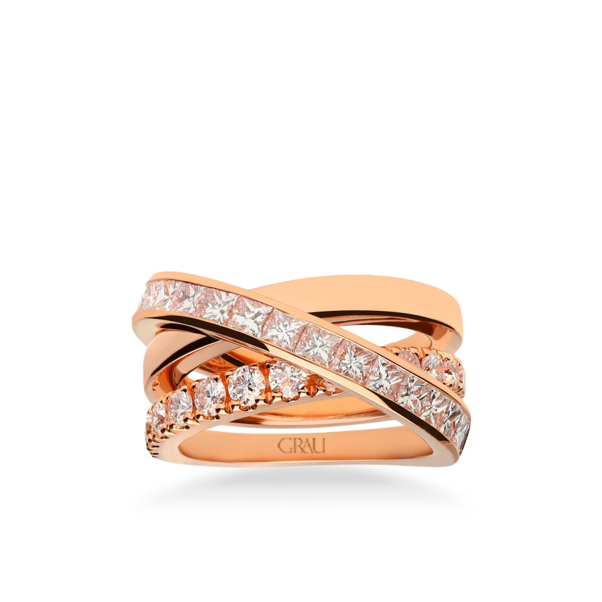 Ring Grau Rose Gold