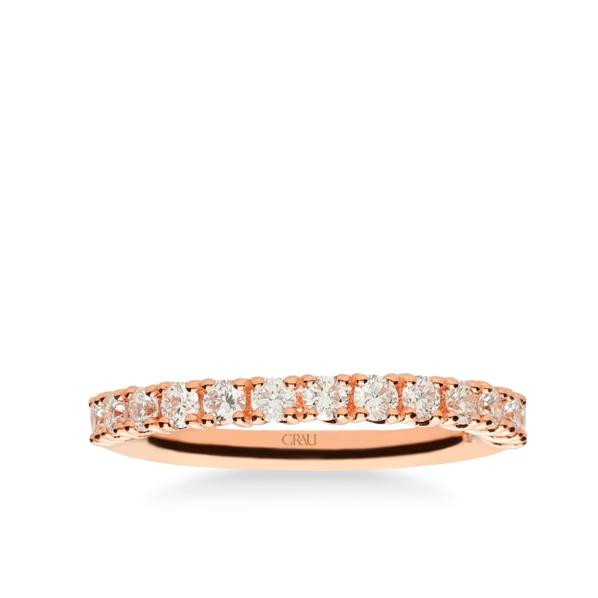 Aliança Grau Or Rosa i Diamants