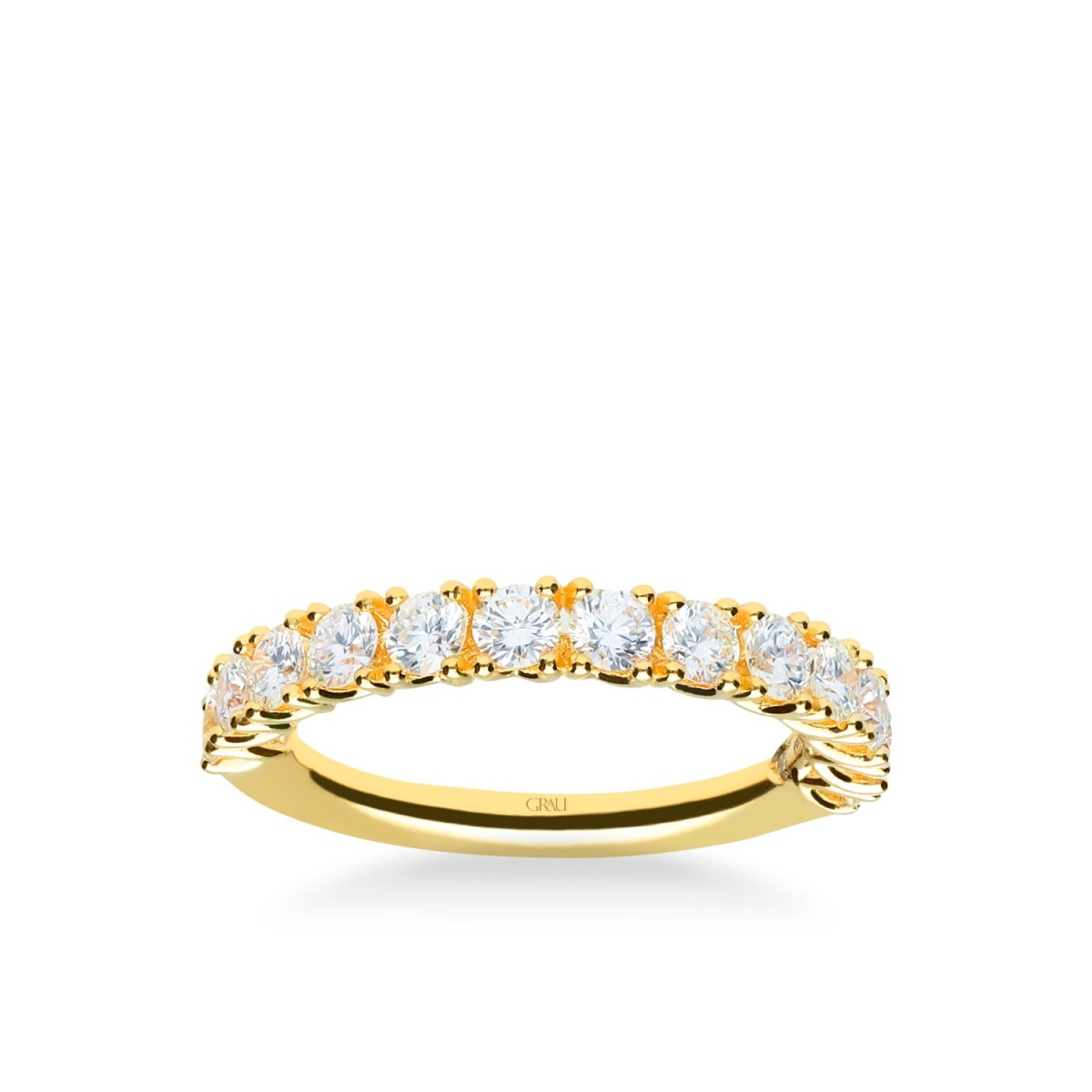 Aliança Grau Or Groc i Diamants