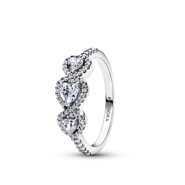 Anillo Pandora Trilogía de Corazones