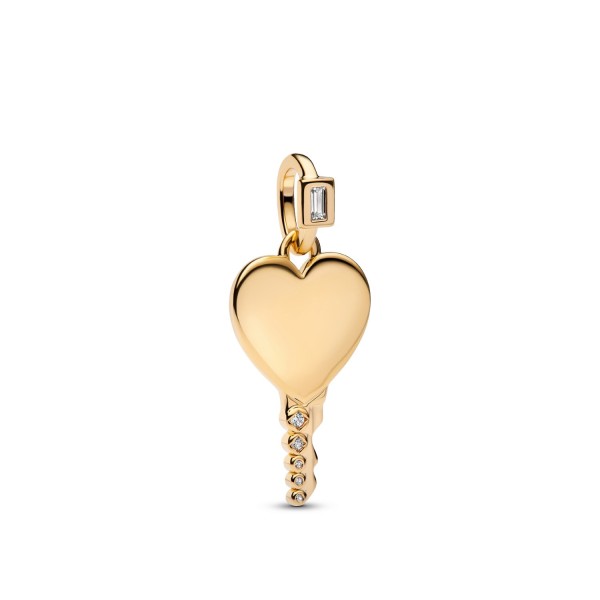 Pandora Engravable Heart Key Tag Pendant