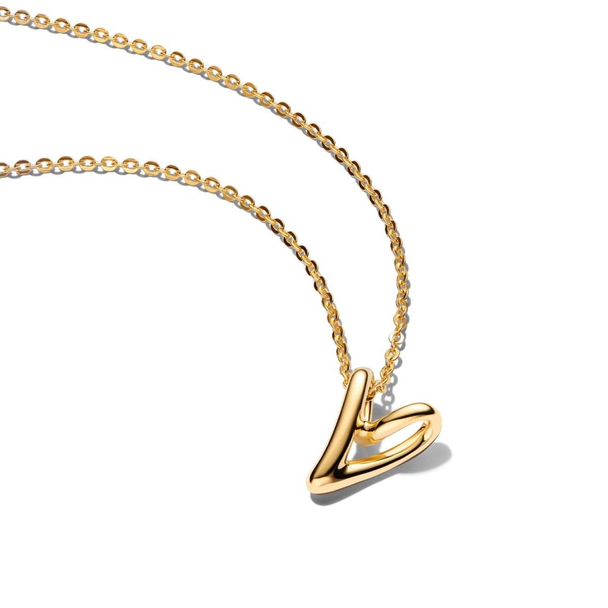 Pandora Small Organically Shaped Heart Necklace