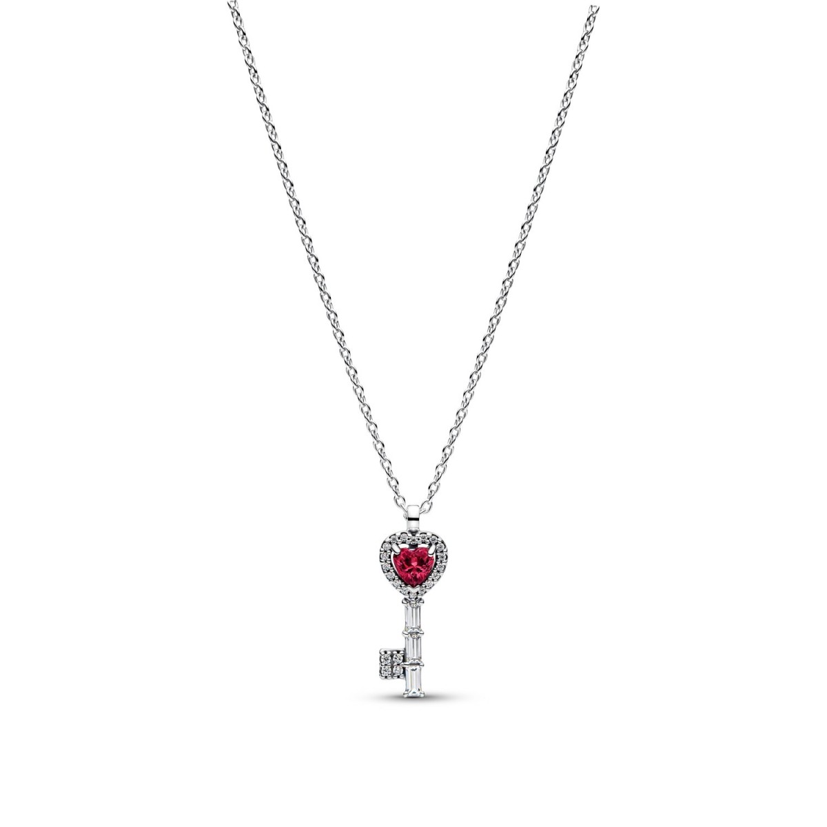 Pandora Elevated Heart Key Necklace
