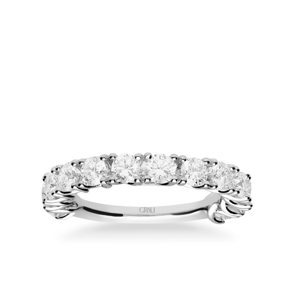 Anillo Atenas Oro Blanco y Diamantes