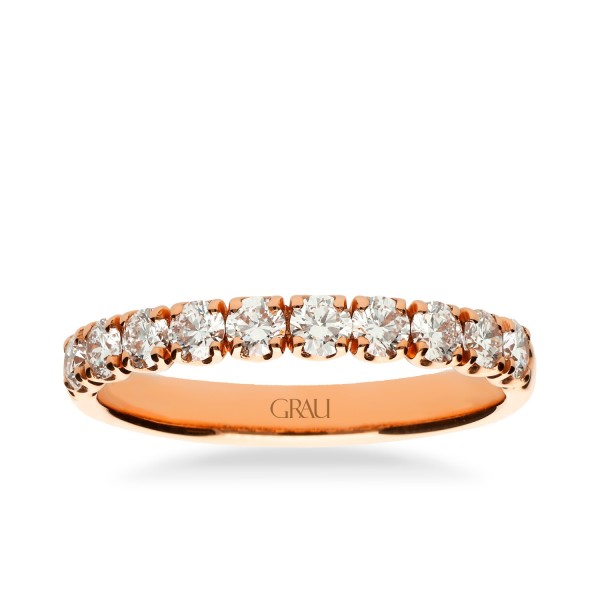 Anillo Grau Oro Rosa y Diamantes