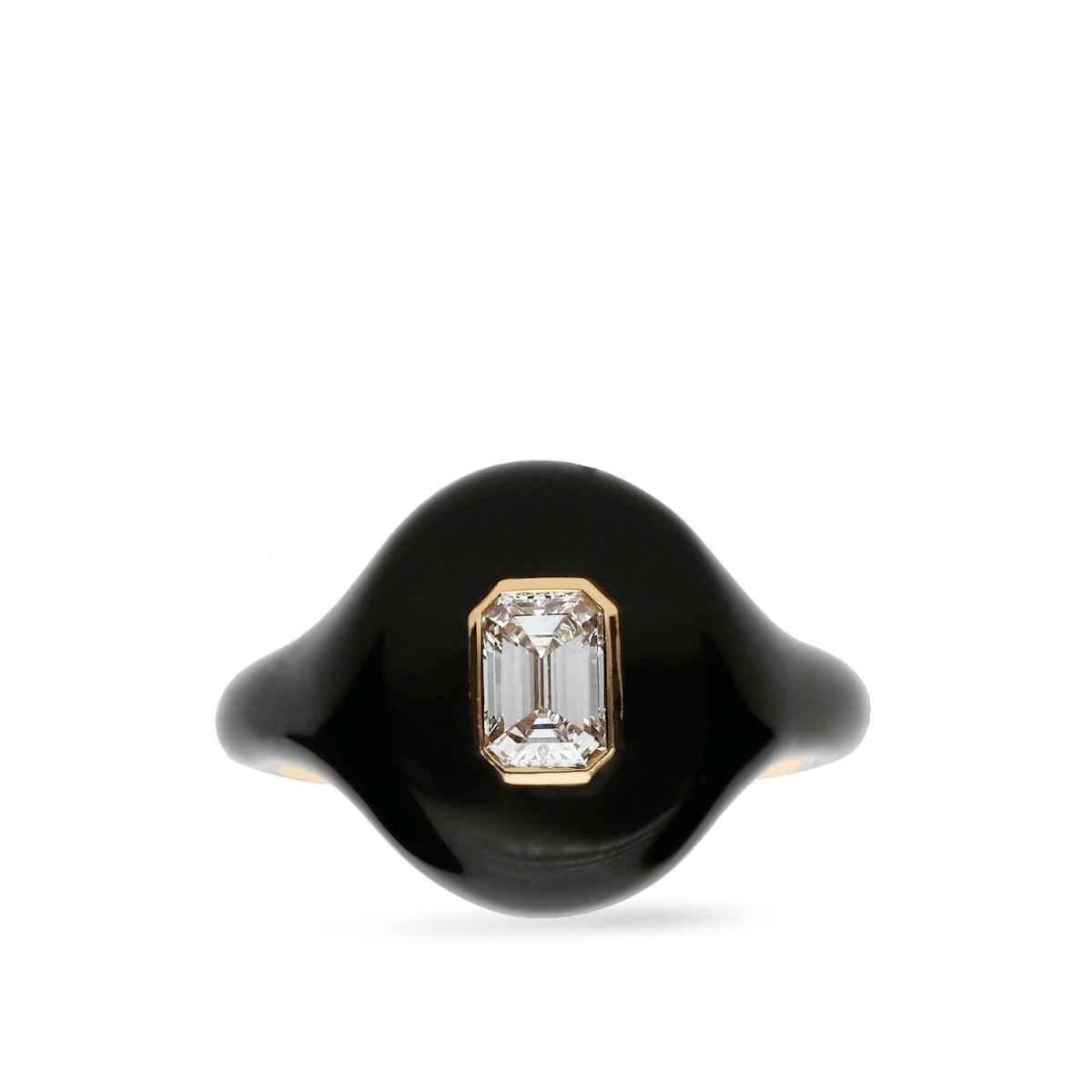 Black Seal and Diamond Ring
