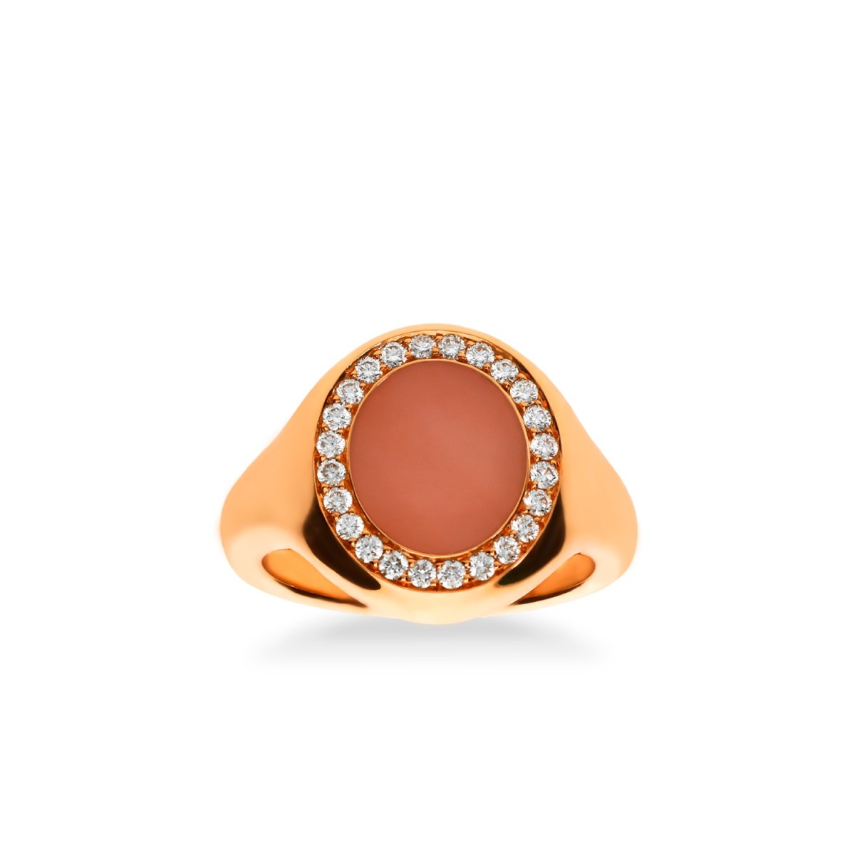 Halo Stamp Ring Grand Opal