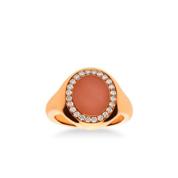 Anell Segell Halo Grand Òpal