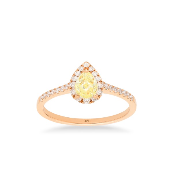 Anillo Grau Diamantes Pera