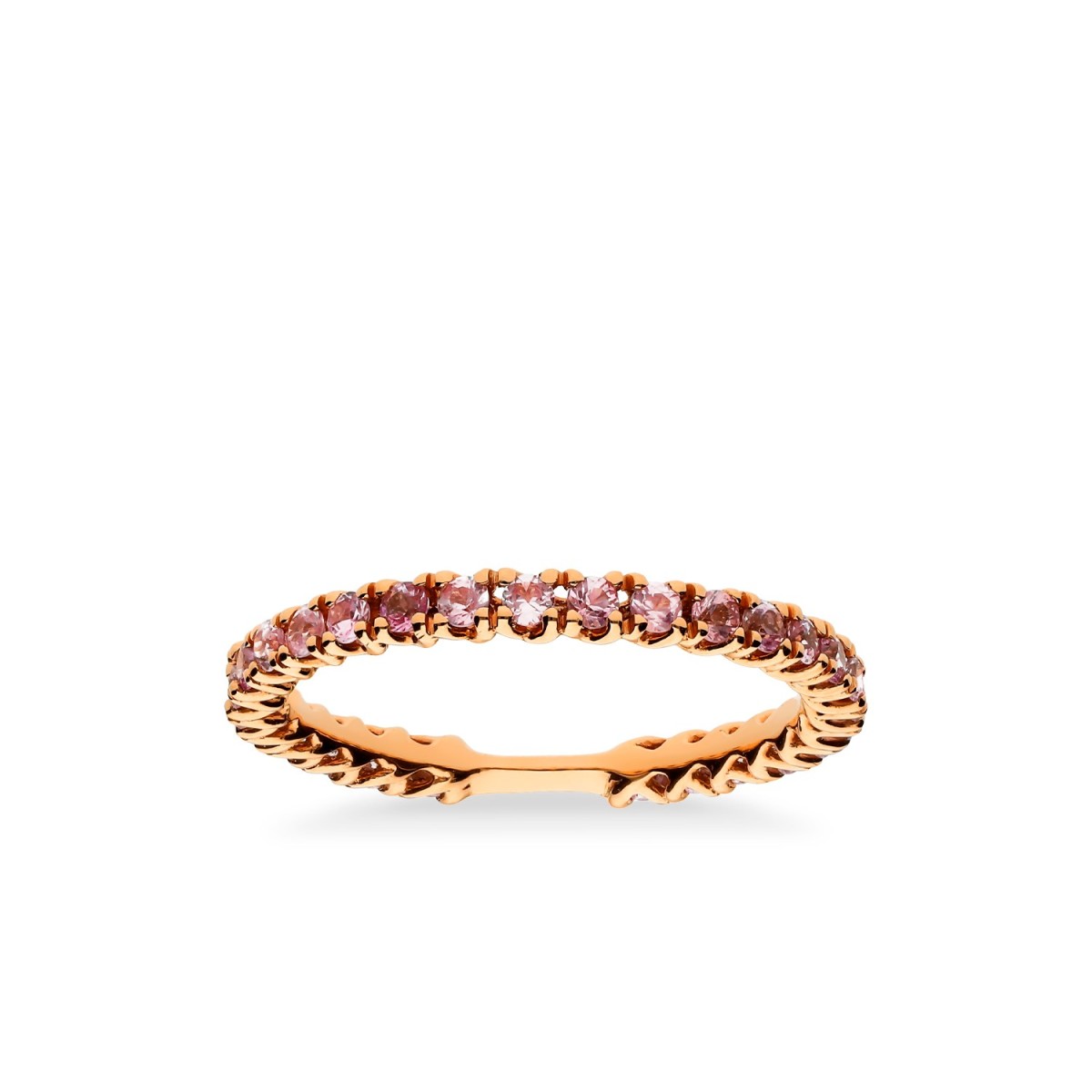 Anillo Zafiros rosas Rainbow de Grau