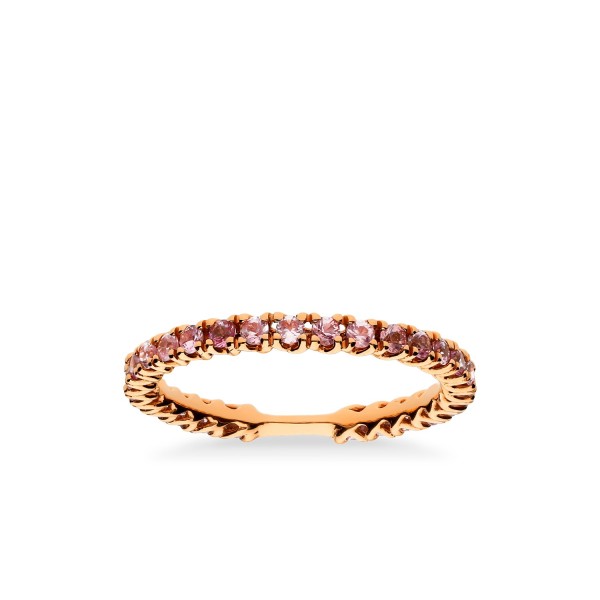 Anillo Zafiros rosas Rainbow de Grau