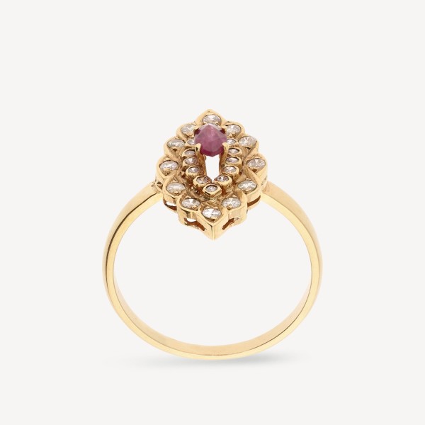 Grau Yellow Gold Ring