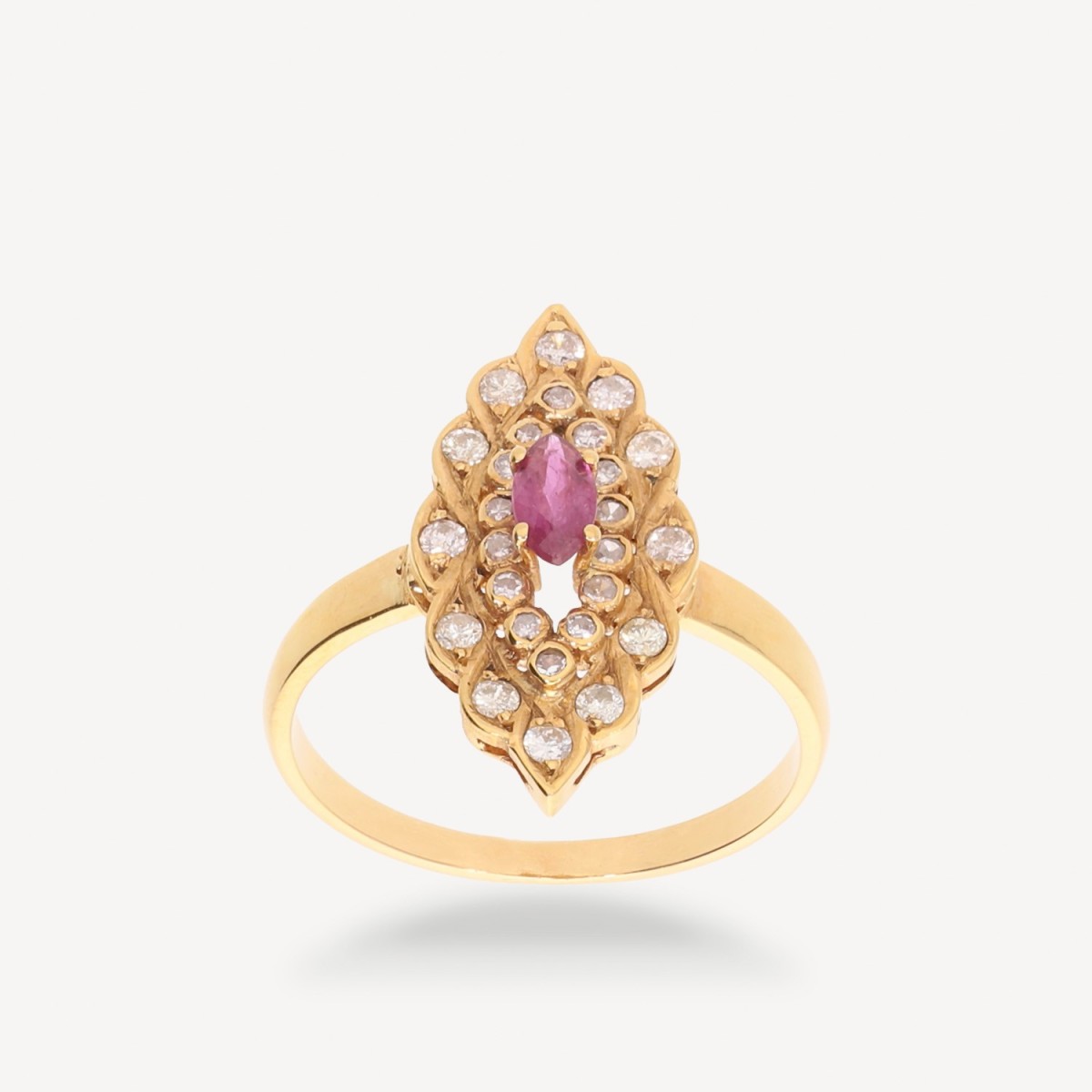 Grau Yellow Gold Ring