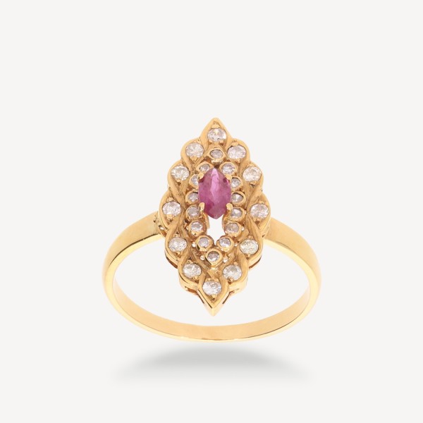 Grau Yellow Gold Ring